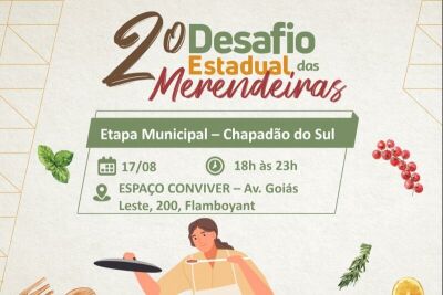 Imagem da notícia "Sabores e Memórias: Desafio Estadual das Merendeiras" celebra arte culinária em Chapadão do Sul"